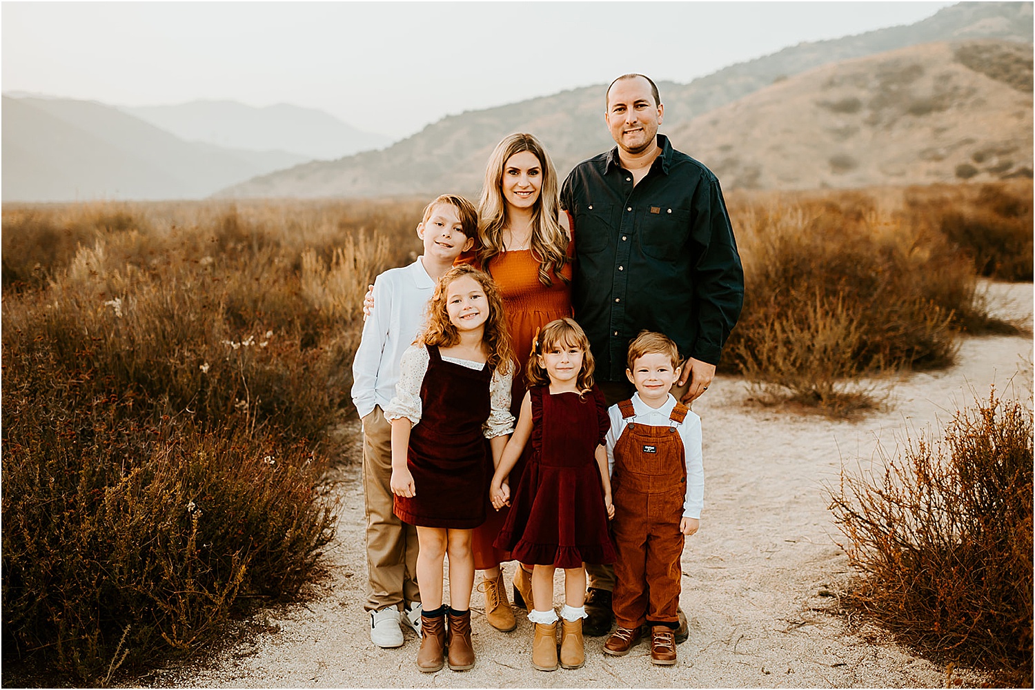 Sunset family portraits captured by Spokane family photographer Jade Averill Photography