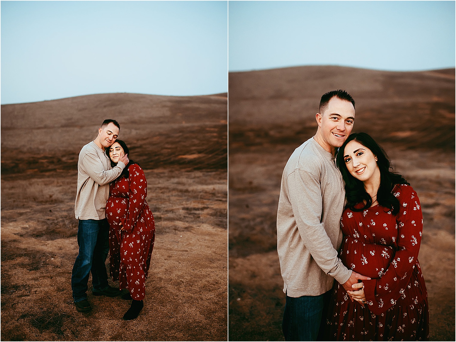 Spokane family photographer Jade averill photography captures a maternity session for a family of four