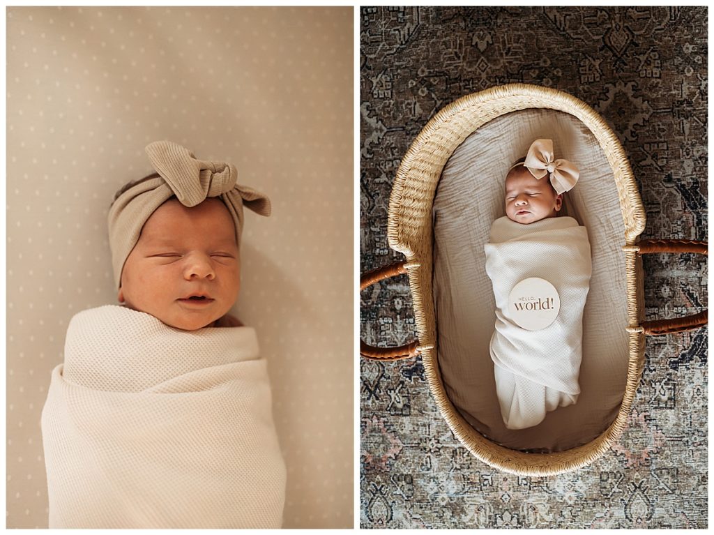 Indoor newborn lifestyle photos by Spokane, Washington photographer Jade Averill Photography