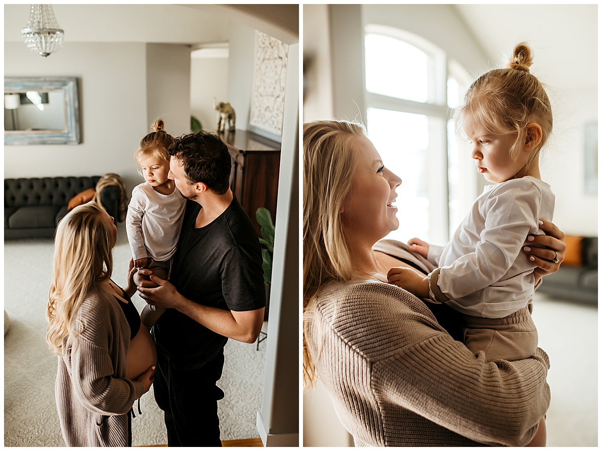 In home maternity photos taken by Jade Averill Photography