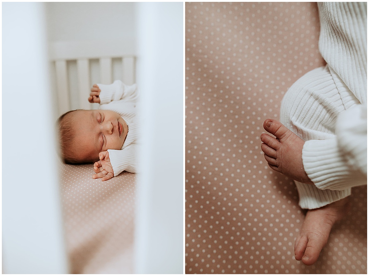 Mazie indoor newborn photos by Spokane photographer Jade Averill Photography